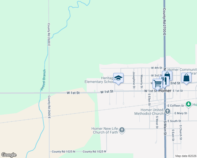map of restaurants, bars, coffee shops, grocery stores, and more near 111 Kay Drive in Homer