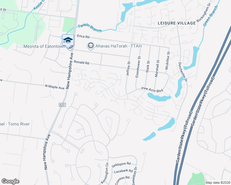 map of restaurants, bars, coffee shops, grocery stores, and more near 468A Portsmouth Drive in Lakewood