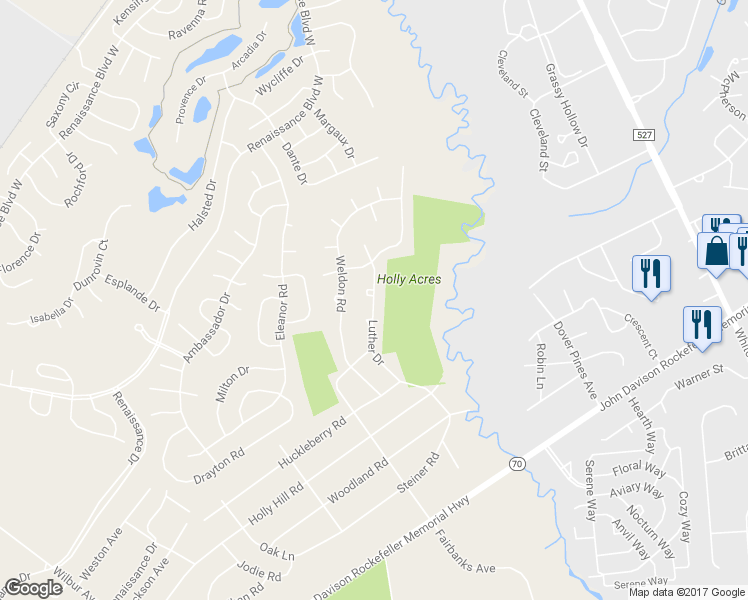 map of restaurants, bars, coffee shops, grocery stores, and more near 180 Luther Drive in Manchester Township