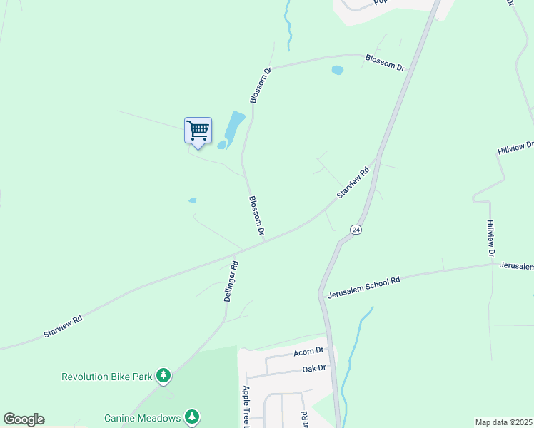 map of restaurants, bars, coffee shops, grocery stores, and more near in York County