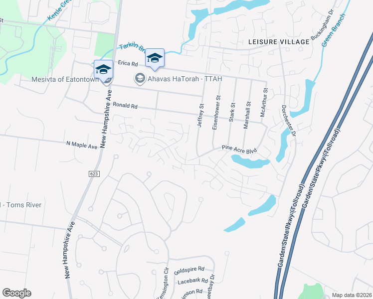 map of restaurants, bars, coffee shops, grocery stores, and more near 468A Portsmouth Drive in Lakewood