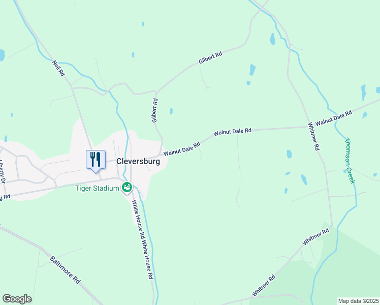 map of restaurants, bars, coffee shops, grocery stores, and more near 17 Walnut Dale Road in Shippensburg