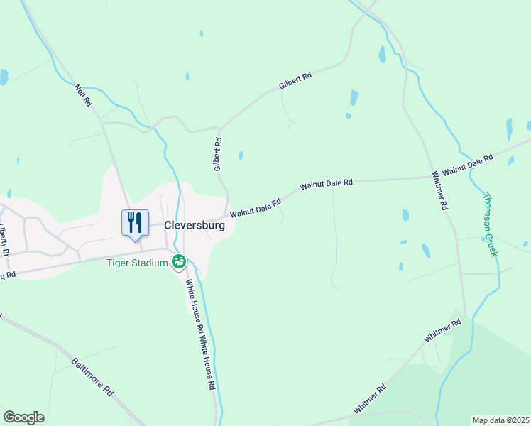 map of restaurants, bars, coffee shops, grocery stores, and more near 17 Walnut Dale Road in Shippensburg