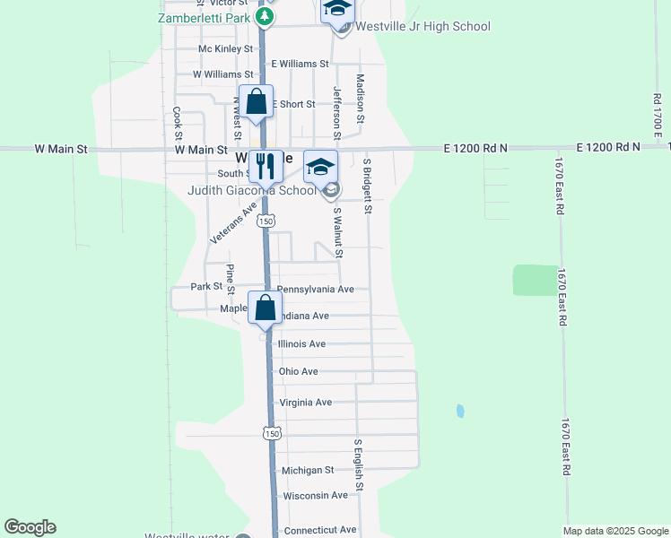 map of restaurants, bars, coffee shops, grocery stores, and more near 140 Delaware Avenue in Westville