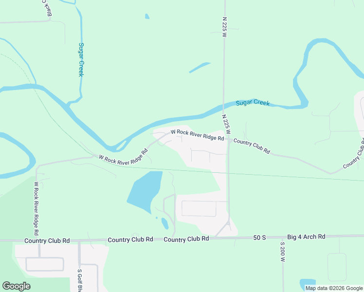 map of restaurants, bars, coffee shops, grocery stores, and more near 2399 West Rock River Ridge Road in Crawfordsville