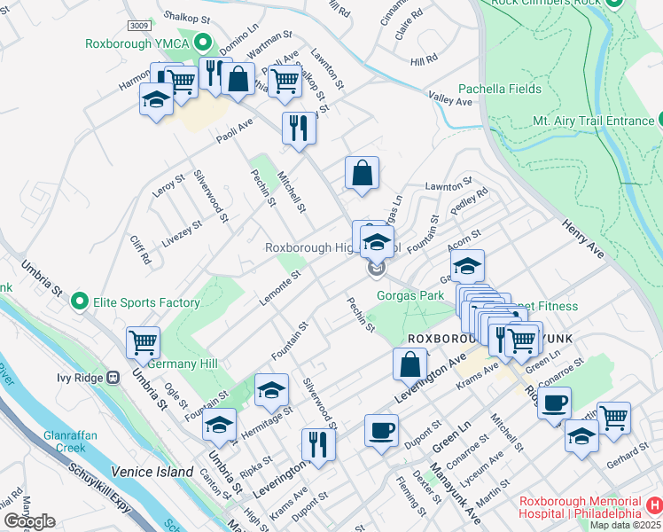 map of restaurants, bars, coffee shops, grocery stores, and more near 424 Delmar Street in Philadelphia