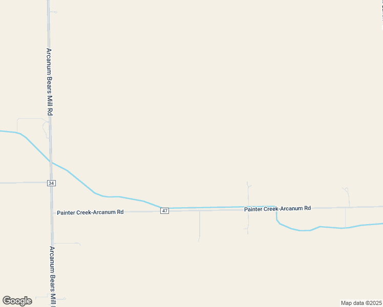 map of restaurants, bars, coffee shops, grocery stores, and more near 7344 Painter Creek-Arcanum Road in Arcanum