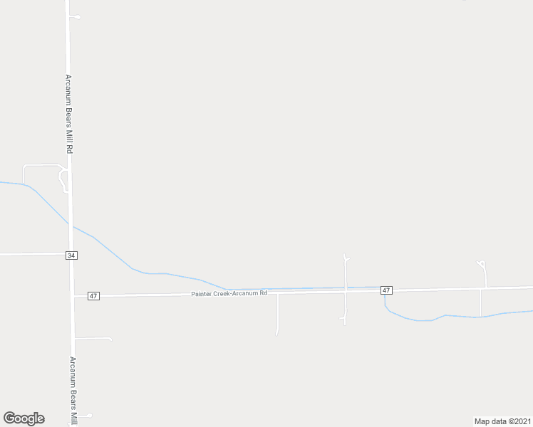 map of restaurants, bars, coffee shops, grocery stores, and more near 7344 Painter Creek-Arcanum Road in Arcanum