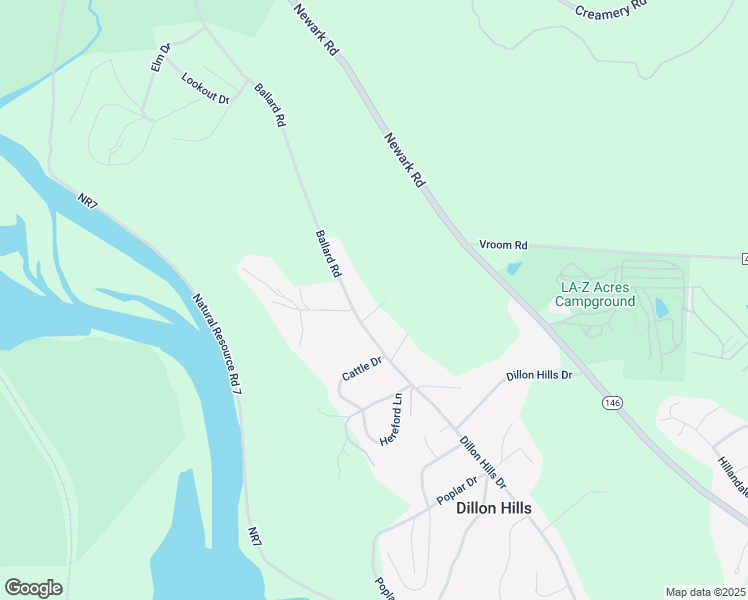map of restaurants, bars, coffee shops, grocery stores, and more near 6060 Ballard Road in Nashport