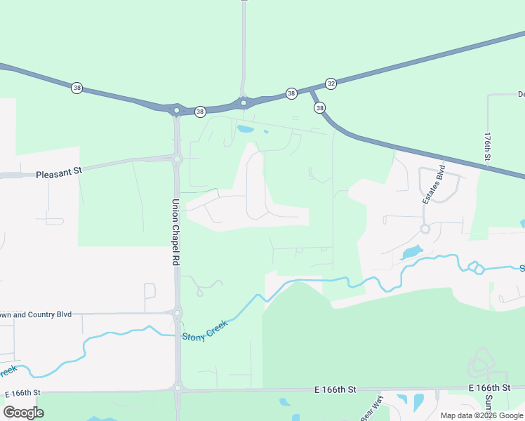 map of restaurants, bars, coffee shops, grocery stores, and more near 17205 Americana Crossing in Noblesville