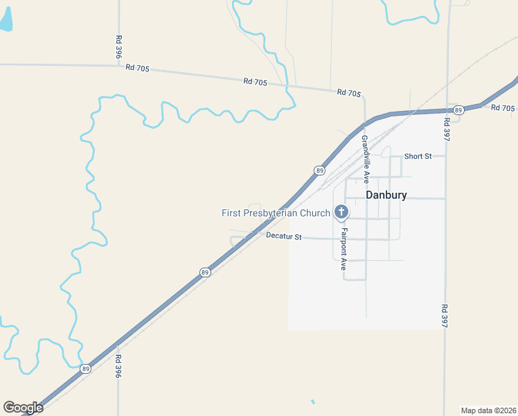 map of restaurants, bars, coffee shops, grocery stores, and more near 39645 Nebraska 89 in Danbury
