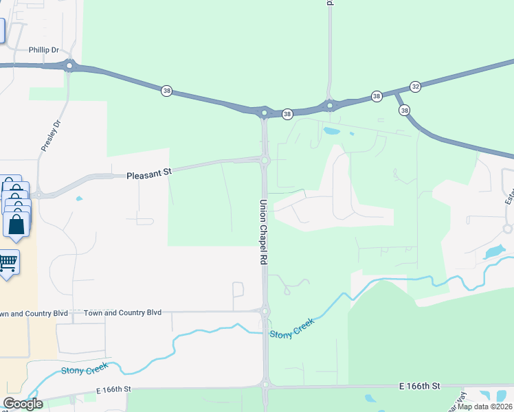 map of restaurants, bars, coffee shops, grocery stores, and more near 10830 Liberation Trace in Noblesville