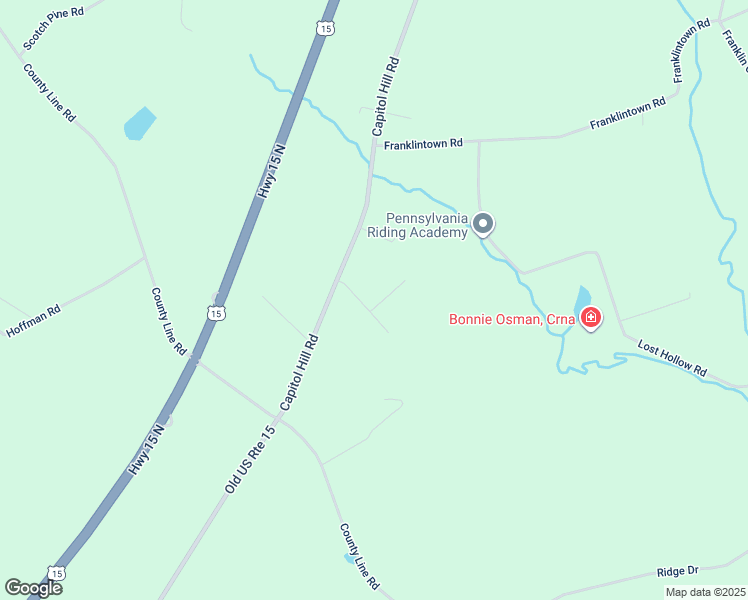 map of restaurants, bars, coffee shops, grocery stores, and more near 11 Franklin Hills Road in Dillsburg