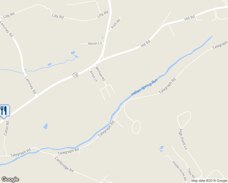 map of restaurants, bars, coffee shops, grocery stores, and more near 112 Hideaway Lane in Honey Brook