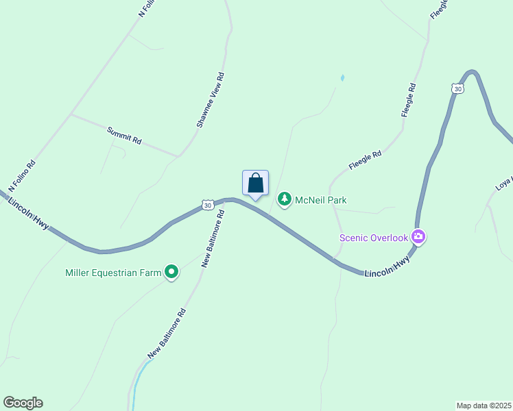map of restaurants, bars, coffee shops, grocery stores, and more near 9106 Lincoln Highway in Central City