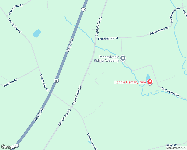 map of restaurants, bars, coffee shops, grocery stores, and more near 9 Franklin Hills Rd in Dillsburg