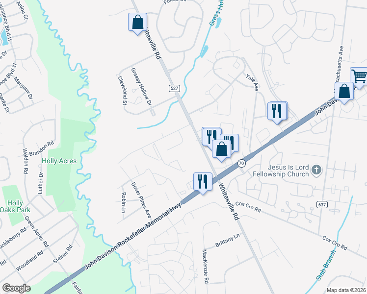 map of restaurants, bars, coffee shops, grocery stores, and more near 118 Nobility Court in Toms River