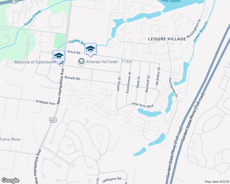 map of restaurants, bars, coffee shops, grocery stores, and more near 472A Thornbury Court in Lakewood