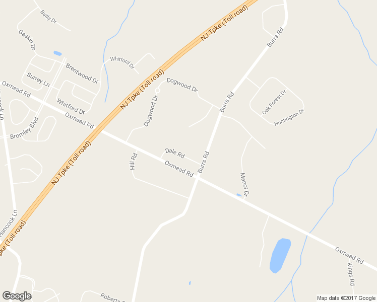 map of restaurants, bars, coffee shops, grocery stores, and more near 204 Dale Road in Westampton