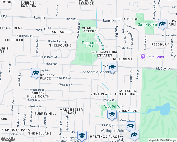 map of restaurants, bars, coffee shops, grocery stores, and more near 4095 Mountview Road in Columbus
