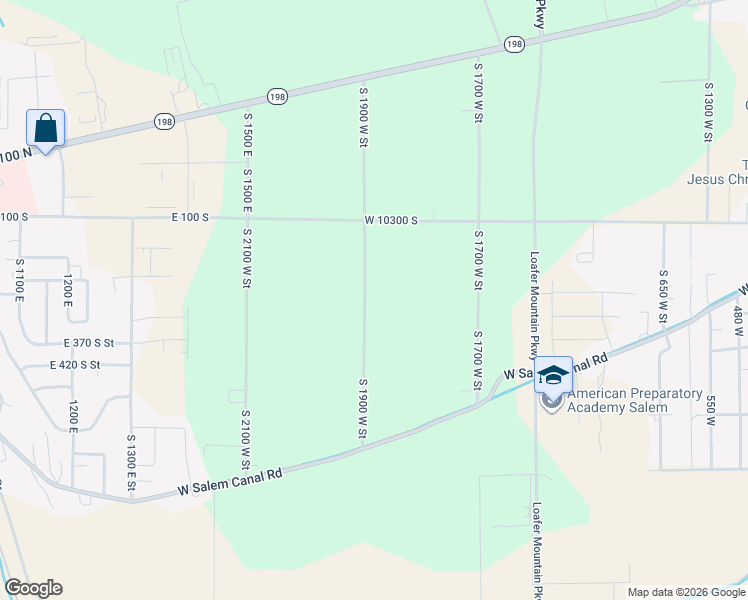 map of restaurants, bars, coffee shops, grocery stores, and more near 10475 South 1900 West Street in Payson