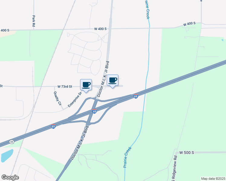 map of restaurants, bars, coffee shops, grocery stores, and more near Dr Martin Luther King Jr Blvd in Anderson