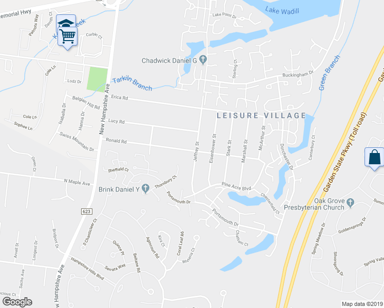 map of restaurants, bars, coffee shops, grocery stores, and more near 168 Ronald Road in Lakewood Township