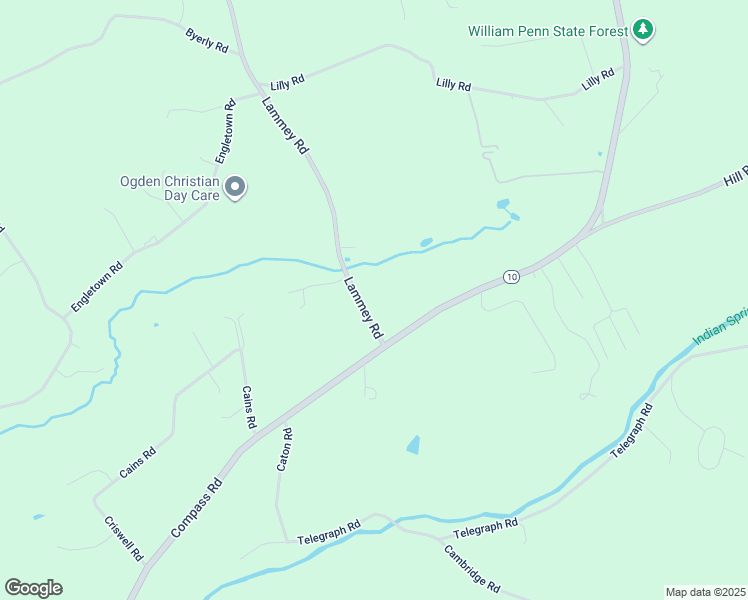 map of restaurants, bars, coffee shops, grocery stores, and more near 751 Lammey Road in Honey Brook