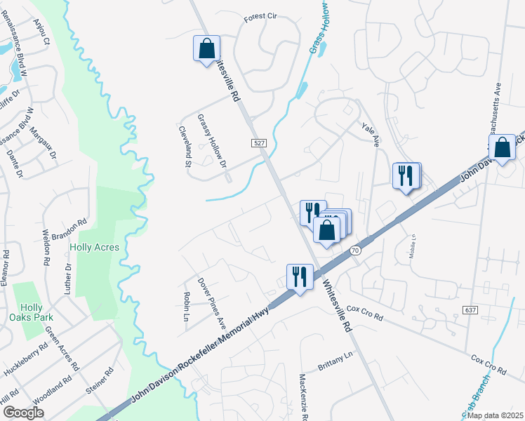 map of restaurants, bars, coffee shops, grocery stores, and more near 50 Schley Avenue in Toms River