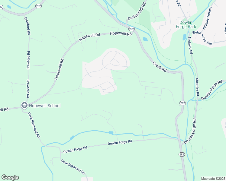 map of restaurants, bars, coffee shops, grocery stores, and more near 17 Melissa Lane in Downingtown