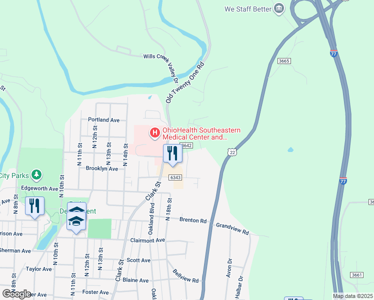 map of restaurants, bars, coffee shops, grocery stores, and more near 64785 McFarland Road in Cambridge