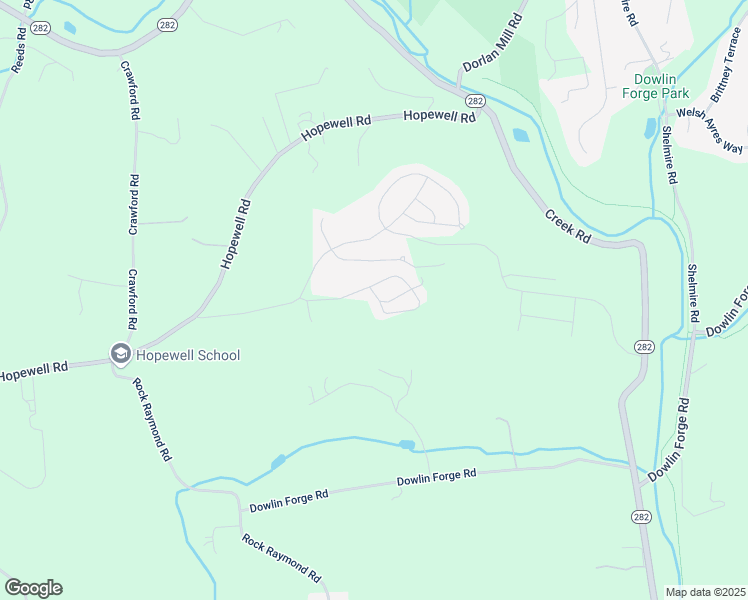 map of restaurants, bars, coffee shops, grocery stores, and more near 17 Melissa Lane in Downingtown