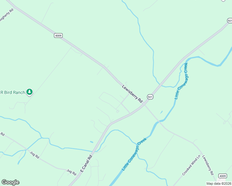 map of restaurants, bars, coffee shops, grocery stores, and more near 435 Locust Run Drive in York