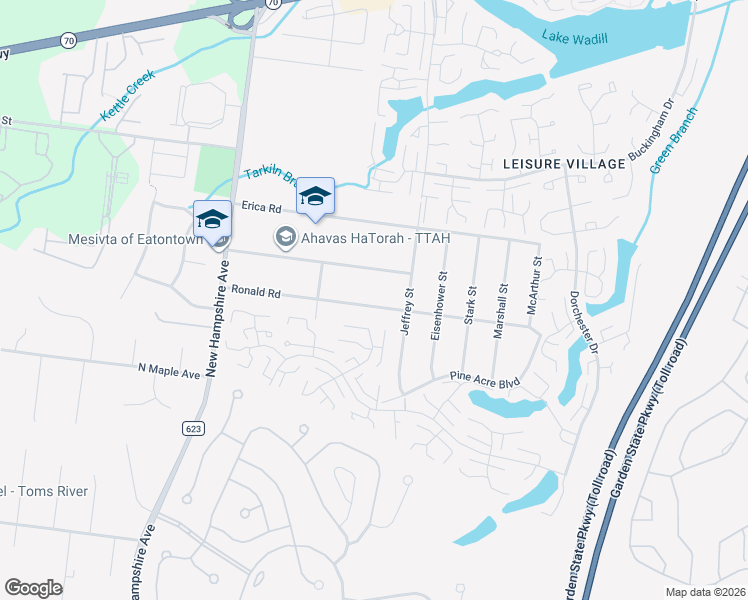map of restaurants, bars, coffee shops, grocery stores, and more near 149 Ronald Road in Lakewood