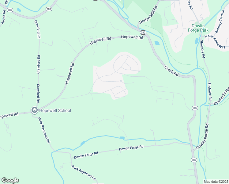 map of restaurants, bars, coffee shops, grocery stores, and more near 29 Melissa Lane in Downingtown