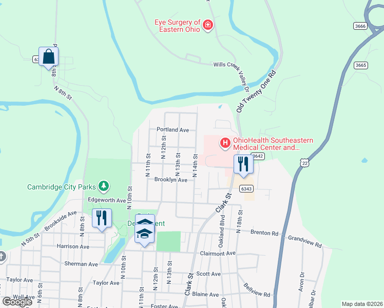 map of restaurants, bars, coffee shops, grocery stores, and more near 1431 North 14th Street in Cambridge