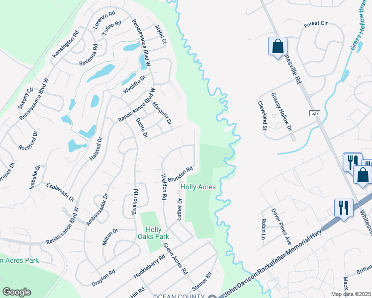 map of restaurants, bars, coffee shops, grocery stores, and more near 316 Weldon Road in Manchester Township