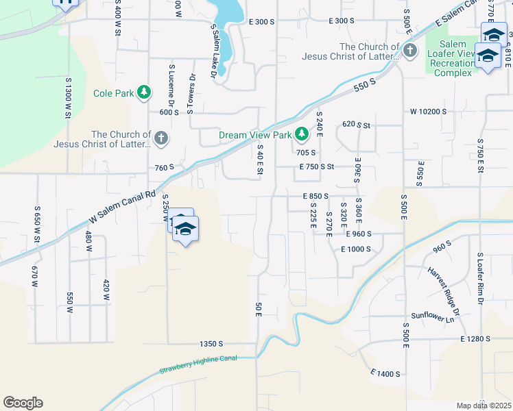 map of restaurants, bars, coffee shops, grocery stores, and more near 30 East in Salem