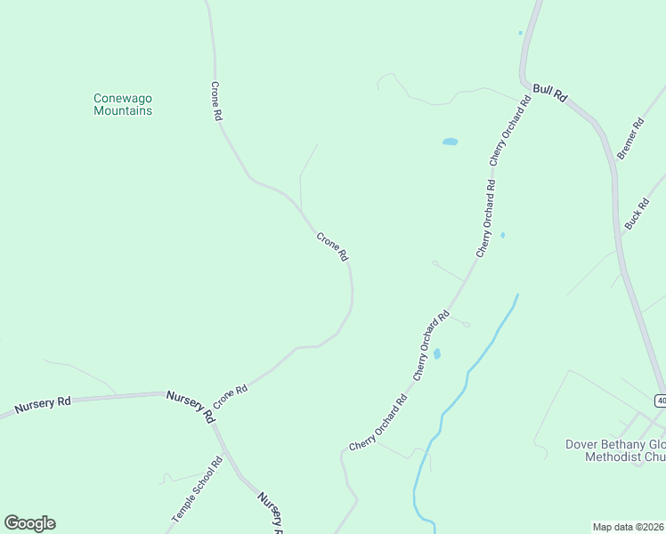 map of restaurants, bars, coffee shops, grocery stores, and more near 5790 Crone Rd in Dover