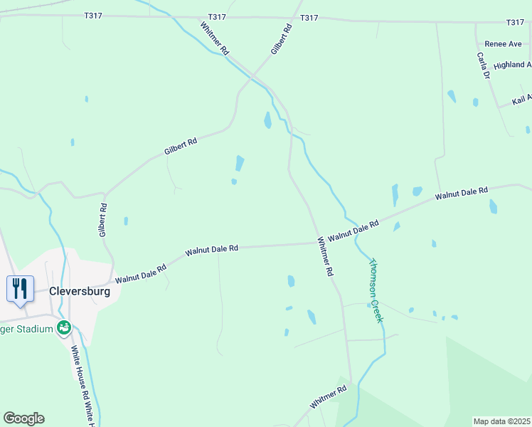 map of restaurants, bars, coffee shops, grocery stores, and more near 82 Walnut Dale Road in Shippensburg