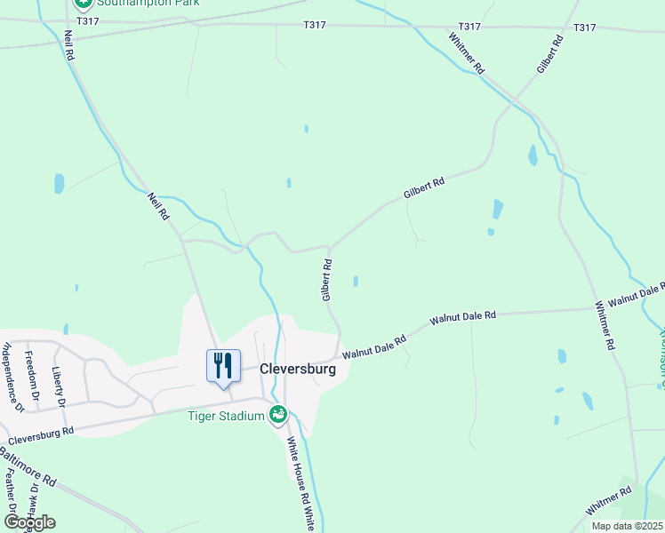 map of restaurants, bars, coffee shops, grocery stores, and more near 41 Gilbert Road in Shippensburg