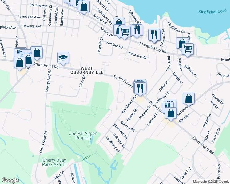 map of restaurants, bars, coffee shops, grocery stores, and more near 358 Elm Lane in Brick Township