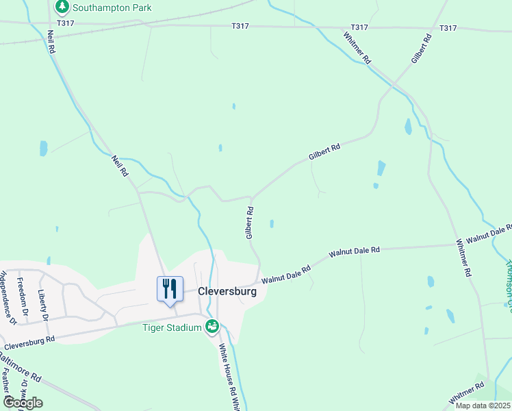 map of restaurants, bars, coffee shops, grocery stores, and more near 41 Gilbert Road in Shippensburg