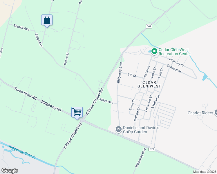 map of restaurants, bars, coffee shops, grocery stores, and more near 3187 Ridgeway Boulevard in Manchester Township