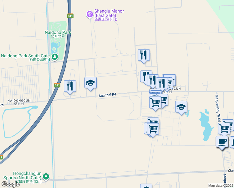 map of restaurants, bars, coffee shops, grocery stores, and more near in 