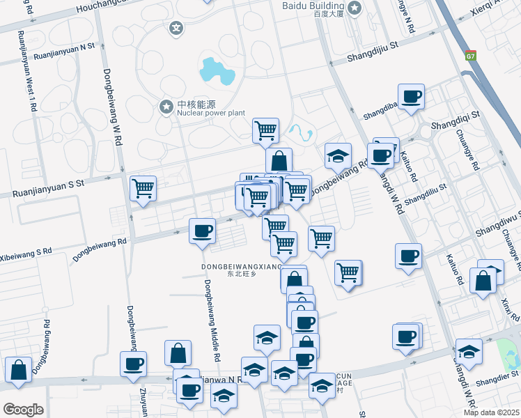 map of restaurants, bars, coffee shops, grocery stores, and more near in 