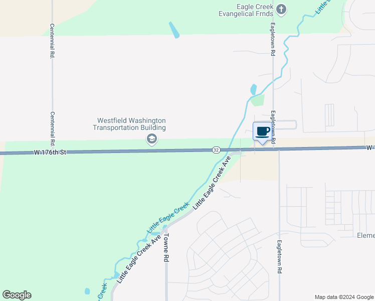 map of restaurants, bars, coffee shops, grocery stores, and more near West 176th Street in Westfield