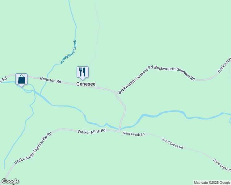 map of restaurants, bars, coffee shops, grocery stores, and more near 8535 Genesee Road in Taylorsville