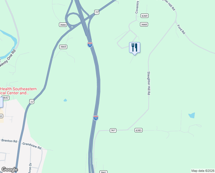 map of restaurants, bars, coffee shops, grocery stores, and more near in Claysville