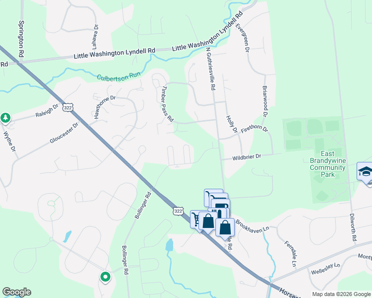 map of restaurants, bars, coffee shops, grocery stores, and more near 6 Delancey Place in Downingtown